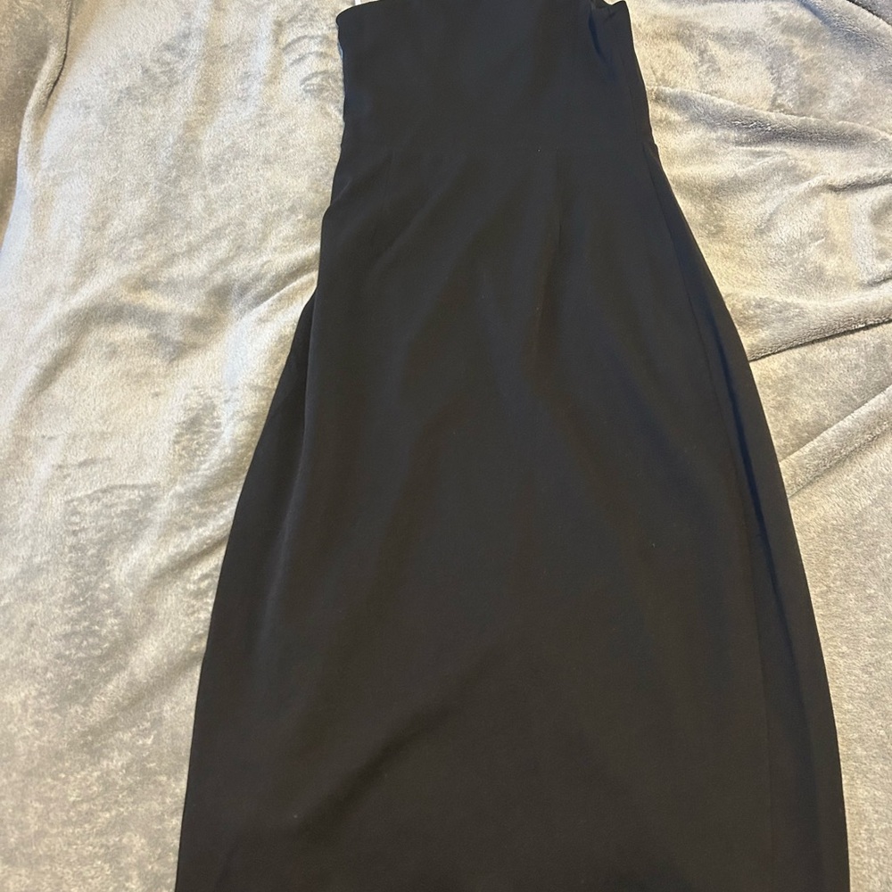 Elegant Black Strapless Dress